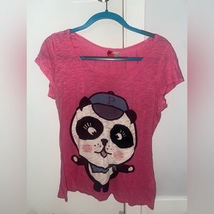 Pink Panda Graphic Tee